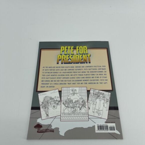 Pete for President: The Pete Buttigieg Coloring Book NEW Unused Biography - Picture 5 of 8
